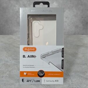 G2. Base B. Air+ Case For Samsung A13 Clear Form + Function N2 Impact Protection